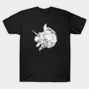 A88 Unicorn - white - distressed T-Shirt